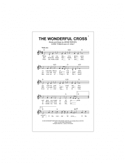 page one of The Wonderful Cross (Lead Sheet / Fake Book)