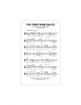 page one of The Frim Fram Sauce (Lead Sheet / Fake Book)