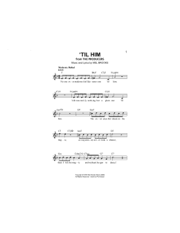 page one of 'Til Him (Lead Sheet / Fake Book)