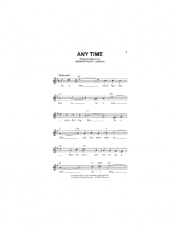 page one of Any Time (Lead Sheet / Fake Book)