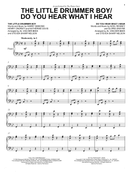 page one of The Little Drummer Boy/Do You Hear What I Hear (Cello and Piano)