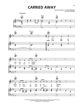 page one of Carried Away (Piano, Vocal & Guitar Chords (Right-Hand Melody))