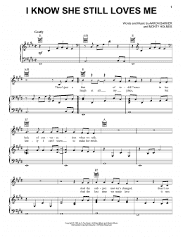 page one of I Know She Still Loves Me (Piano, Vocal & Guitar Chords (Right-Hand Melody))