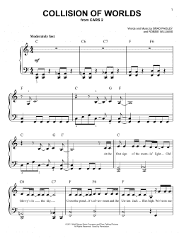 page one of Collision Of Worlds (Easy Piano)