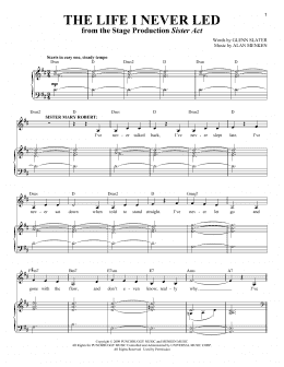 page one of The Life I Never Led (Piano & Vocal)