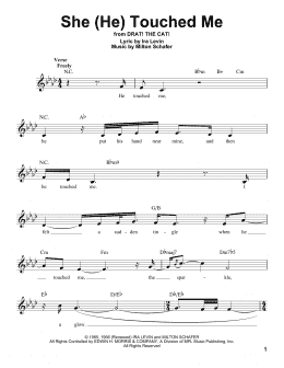 page one of She (He) Touched Me (Pro Vocal)