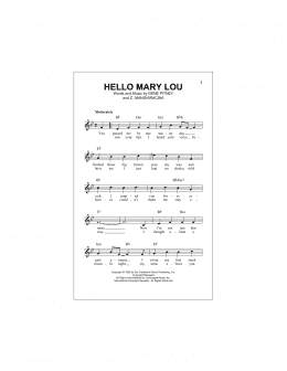 page one of Hello Mary Lou (Lead Sheet / Fake Book)