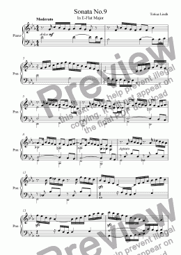 page one of Sonata No.9