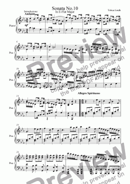 page one of Sonata No.10