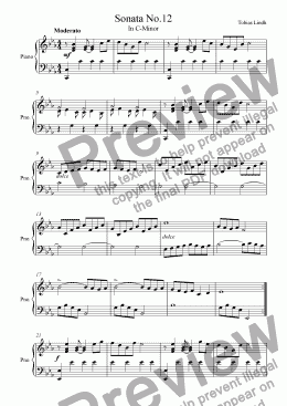 page one of Sonata No.12
