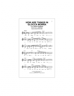 page one of How Are Things In Glocca Morra (Lead Sheet / Fake Book)