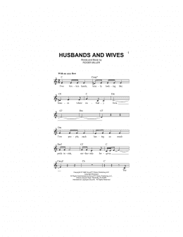page one of Husbands And Wives (Lead Sheet / Fake Book)