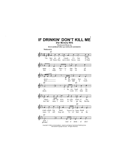 page one of If Drinkin' Don't Kill Me (Her Memory Will) (Lead Sheet / Fake Book)