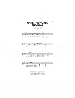 page one of Make The World Go Away (Lead Sheet / Fake Book)