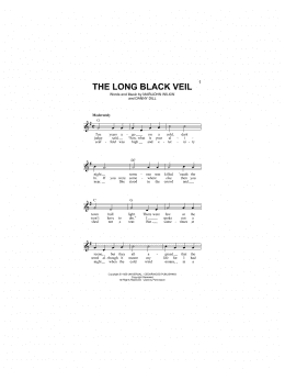 page one of The Long Black Veil (Lead Sheet / Fake Book)