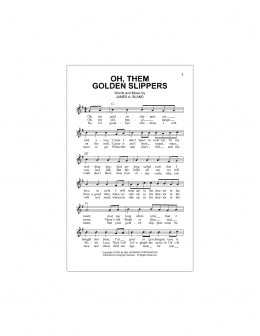 page one of Oh, Them Golden Slippers (Lead Sheet / Fake Book)