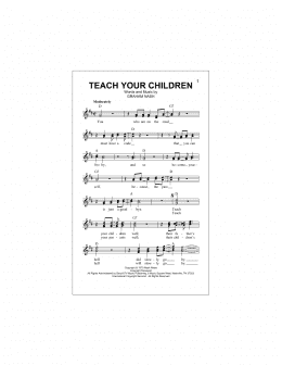 page one of Teach Your Children (Lead Sheet / Fake Book)