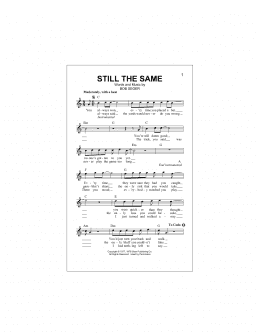 page one of Still The Same (Lead Sheet / Fake Book)