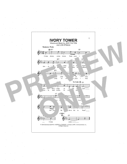 page one of Ivory Tower (Lead Sheet / Fake Book)