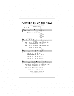 page one of Further On Up The Road (Lead Sheet / Fake Book)