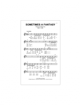 page one of Sometimes A Fantasy (Lead Sheet / Fake Book)