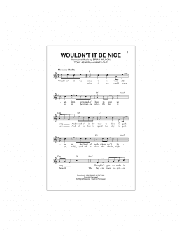 page one of Wouldn't It Be Nice (Lead Sheet / Fake Book)