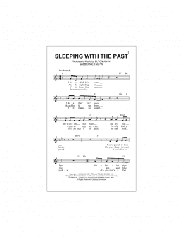 page one of Sleeping With The Past (Lead Sheet / Fake Book)