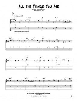 page one of All The Things You Are (Guitar Tab)