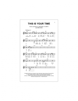 page one of This Is Your Time (Lead Sheet / Fake Book)