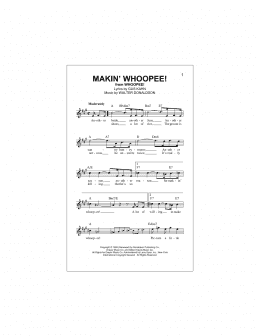 page one of Makin' Whoopee! (Lead Sheet / Fake Book)