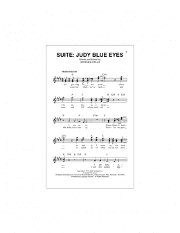 page one of Suite: Judy Blue Eyes (Lead Sheet / Fake Book)