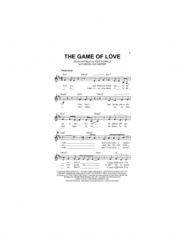 page one of The Game Of Love (Lead Sheet / Fake Book)