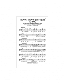 page one of Happy, Happy Birthday To You (Lead Sheet / Fake Book)