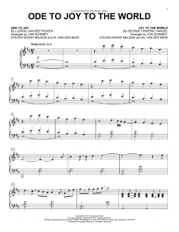page one of Ode To Joy to the World (Piano Solo)