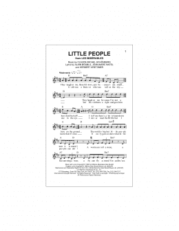 page one of Little People (Lead Sheet / Fake Book)