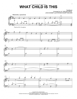 page one of What Child Is This (Piano Solo)
