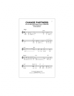 page one of Change Partners (Lead Sheet / Fake Book)