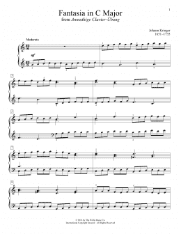 page one of Fantasia In C Major (Educational Piano)