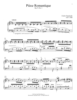 page one of Piece Romantique, Op. 9, No. 1 (Educational Piano)
