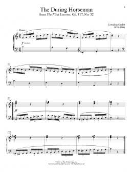 page one of The Daring Horseman (Educational Piano)