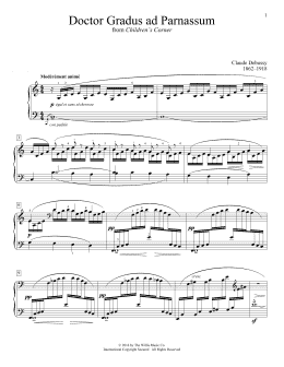 page one of Doctor Gradus ad Parnassum (Educational Piano)