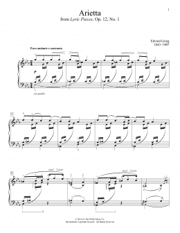 page one of Arietta (Educational Piano)