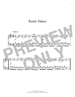 page one of Rustic Dance (Educational Piano)