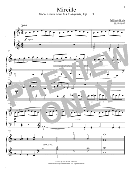 page one of Mireille (Educational Piano)