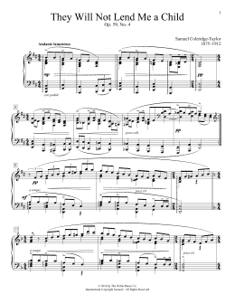 page one of They Will Not Lend Me A Child, Op. 59, No. 4 (Educational Piano)