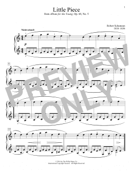 page one of Little Piece (Educational Piano)