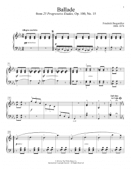 page one of Ballade (Educational Piano)