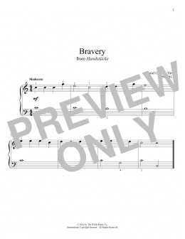 page one of Bravery (Educational Piano)