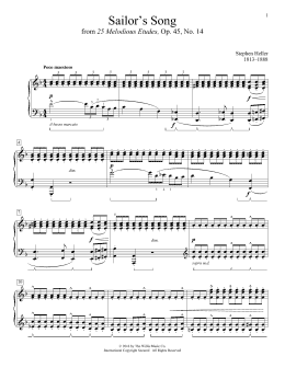 page one of Sailor's Song (Educational Piano)