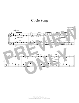page one of Circle Song (Educational Piano)